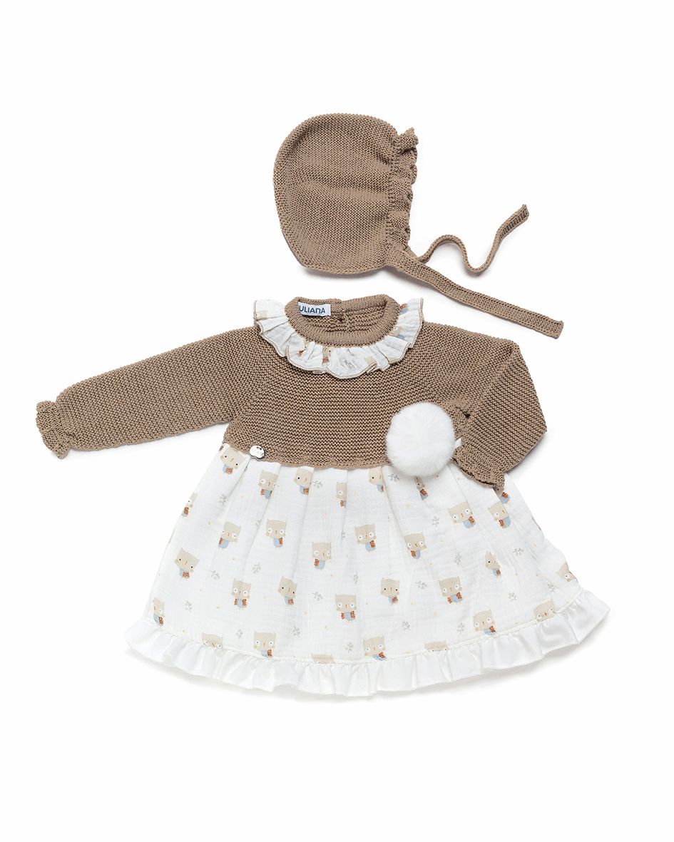 Vestido punto Búhos